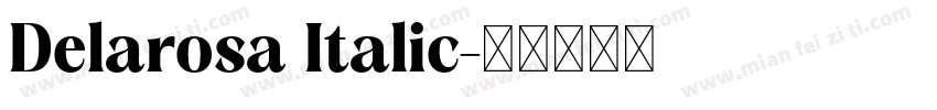Delarosa Italic字体转换